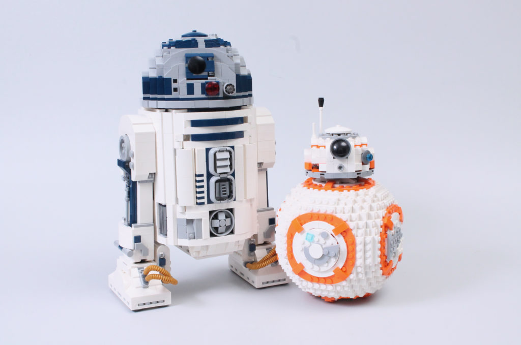 LEGO Star Wars 75308 R2 D2 75187 BB 8 comparison 3