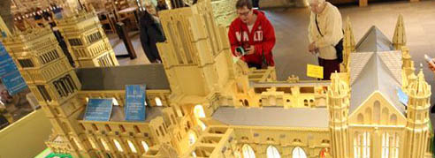 Final Brick Added to Durham Cathedral LEGO Build