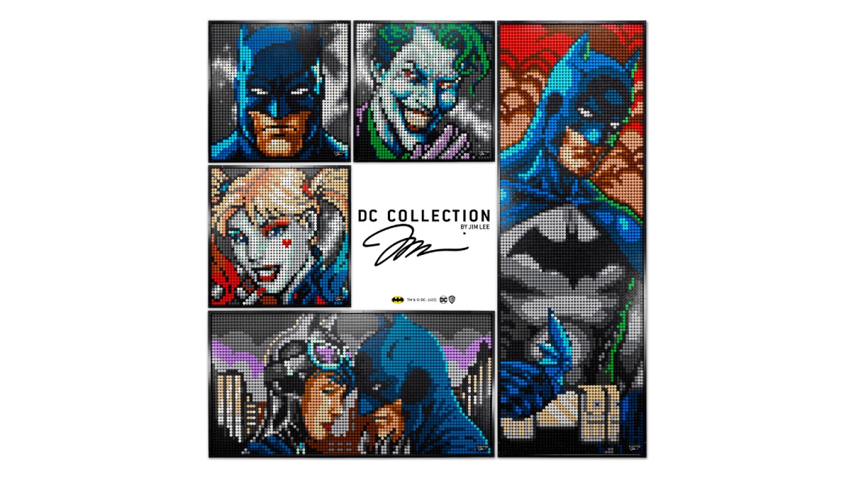 Jim Lee shares original art for LEGO Batman mosaic