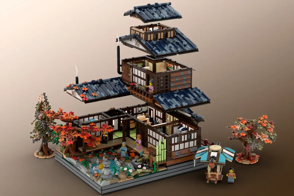 LEGO Ideas autumn japanese onsen 3 1200x800