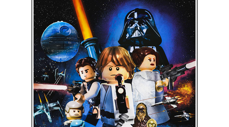 Brick Pic of the Day: Star Wars – A New Hope poster