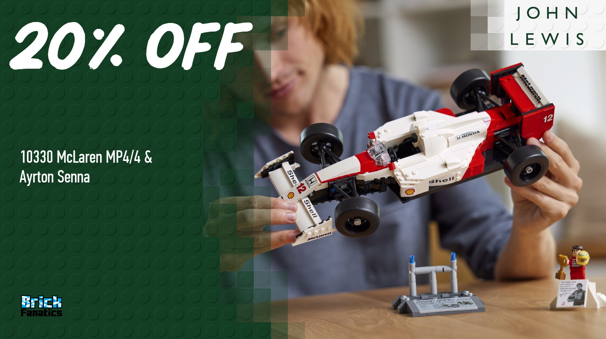 Price slashed on LEGO Icons Ayrton Senna McLaren set