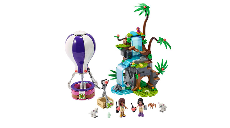 LEGO Friends 41423 Tiger Hot Air Balloon Rescue revealed