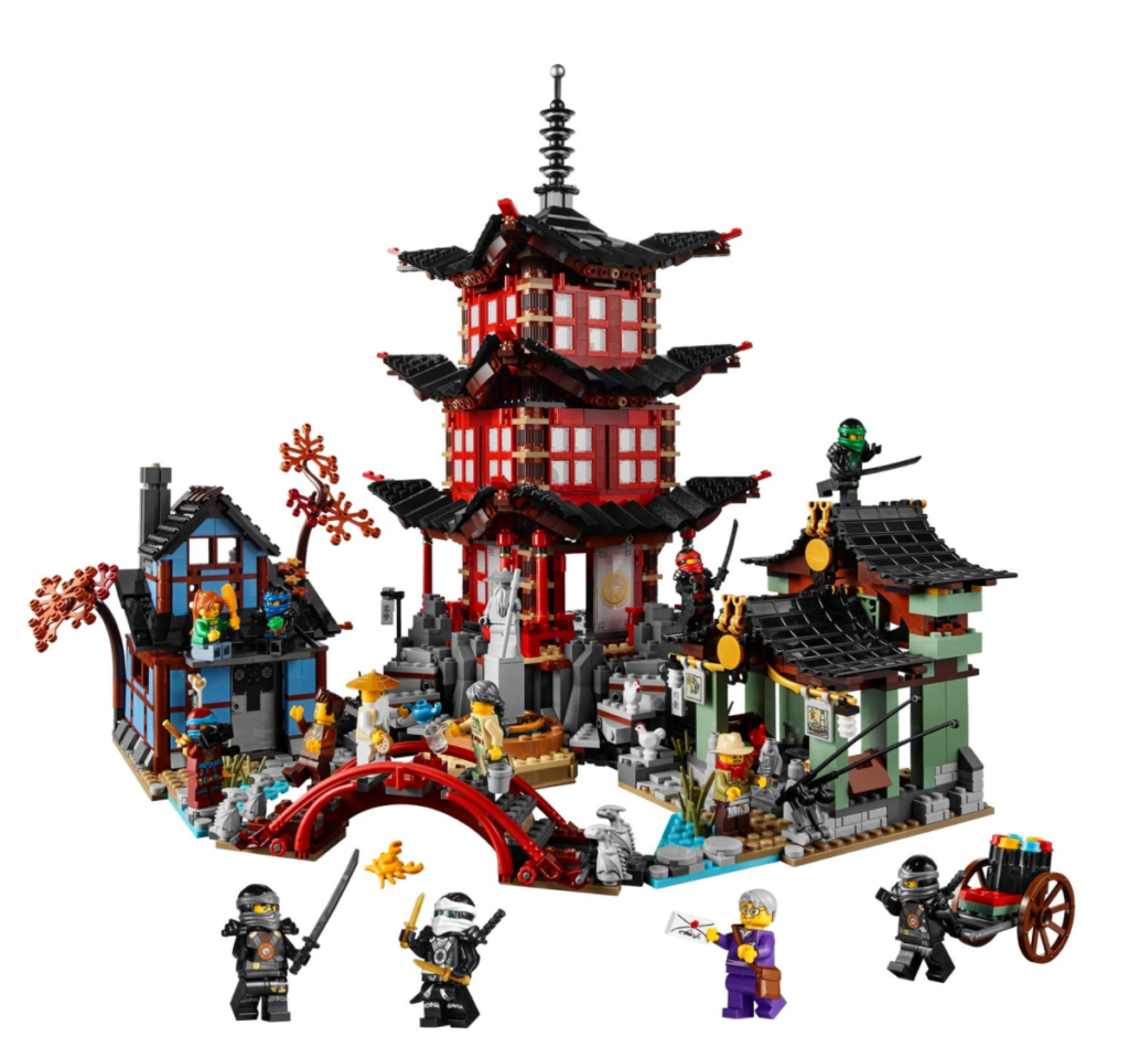 lego 70751 temple of airjitzu ninjago contents