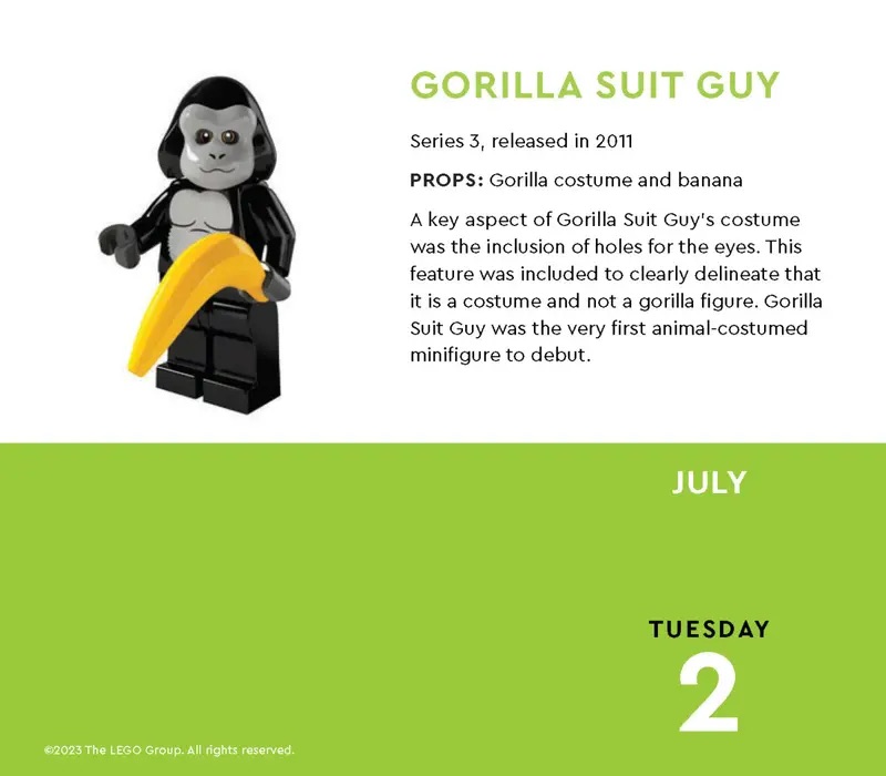 5008142 LEGO Minifigure a Day 2024 Daily Calendar Inside
