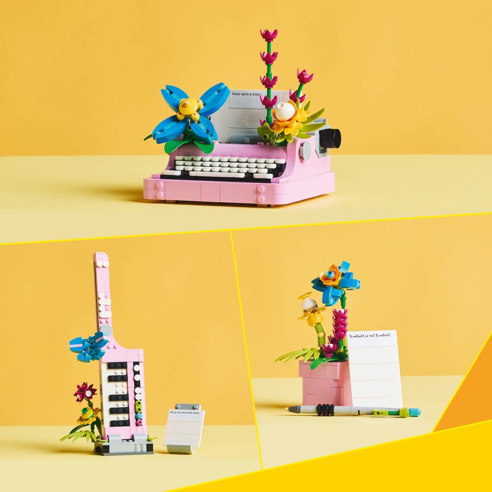 LEGO Creator 3 in 1 31169 Typewriter With Flowers 2