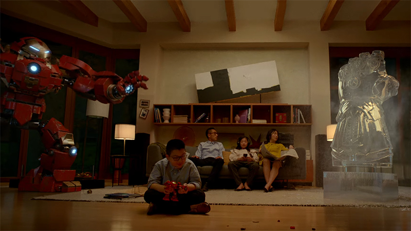 LEGO Iron Man comes to life in Christmas advert