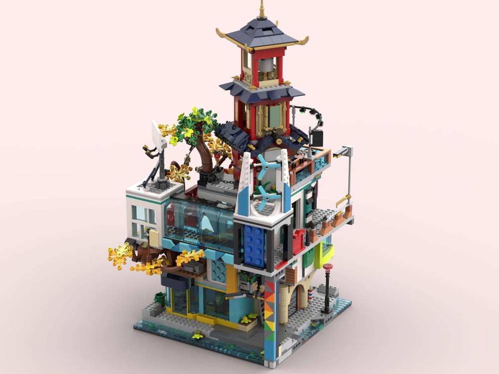 icedragonj ninjago city downtown