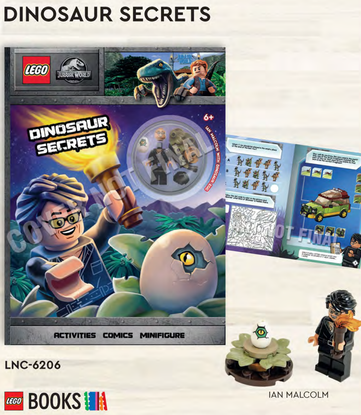 lego jurassic world dinosaur secrets book