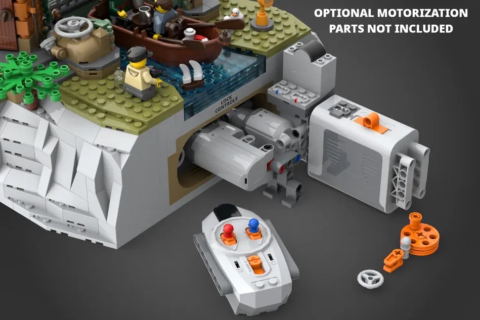 LEGO Ideas Working Canal Lock 15