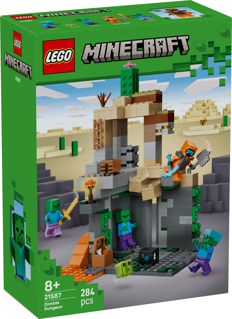 LEGO Minecraft 21587 Zombie Dungeon box front 746x1024