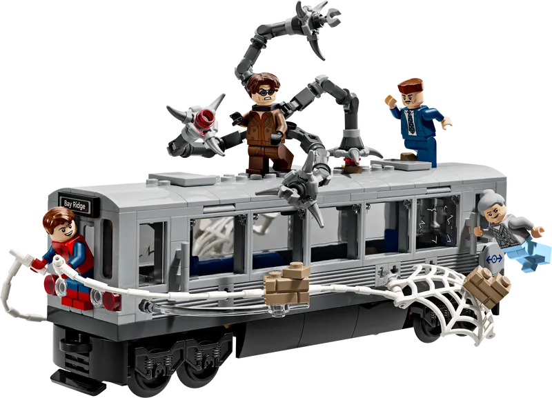 LEGO Marvel 76321 Spider Man vs. Doc Ock Subway Train Scene