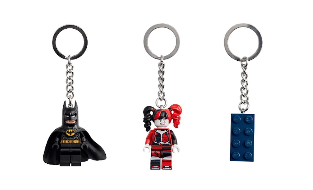 Three brand-new LEGO keyrings added to the official online store
