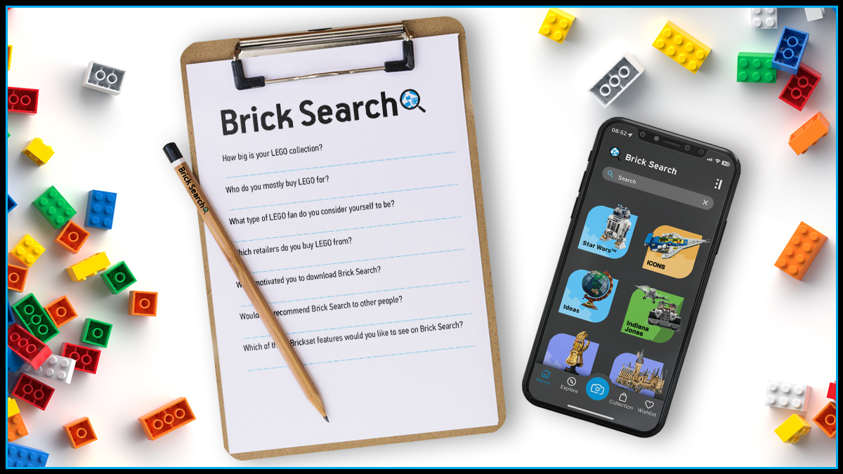 Win a £/$/€100 LEGO gift card by completing the Brick Search survey