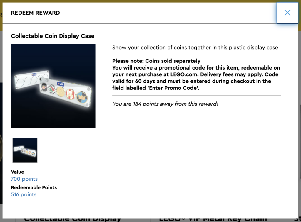 LEGO VIP Coin Case