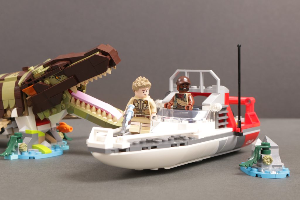 LEGO Jurassic World 79674 Brick Built Mosasaurus Boat Mission review 2 1024x683
