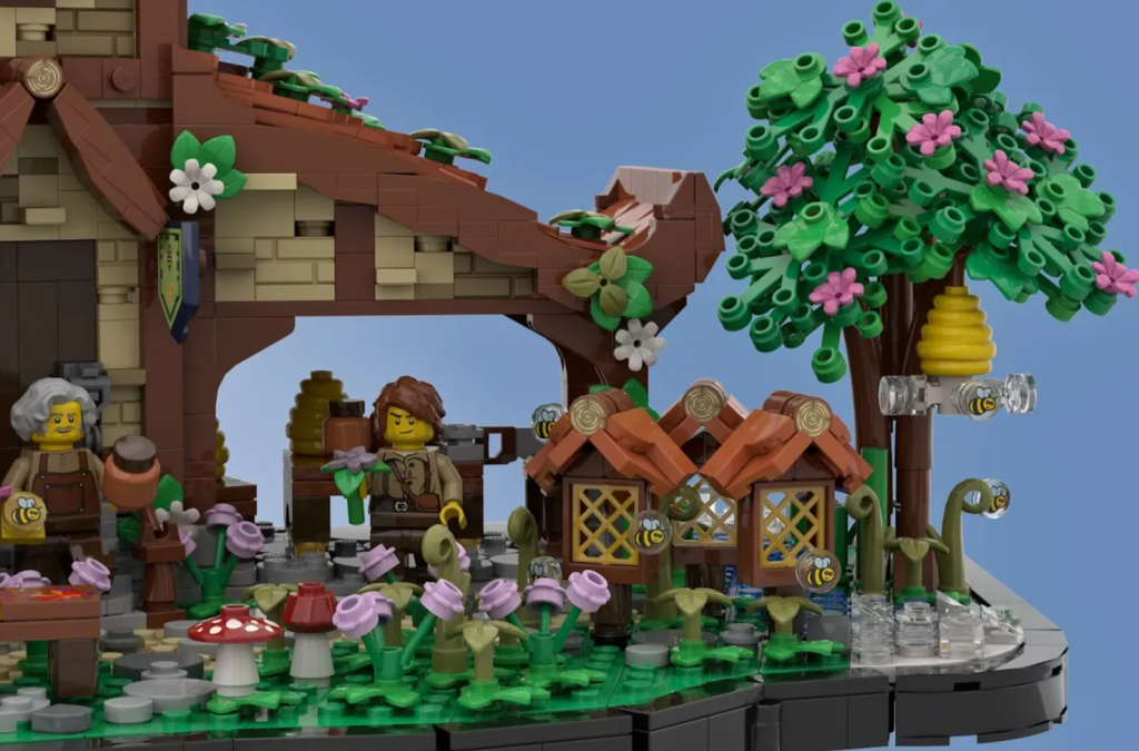 LEGO Ideas medieval bee farm 3 1024x675