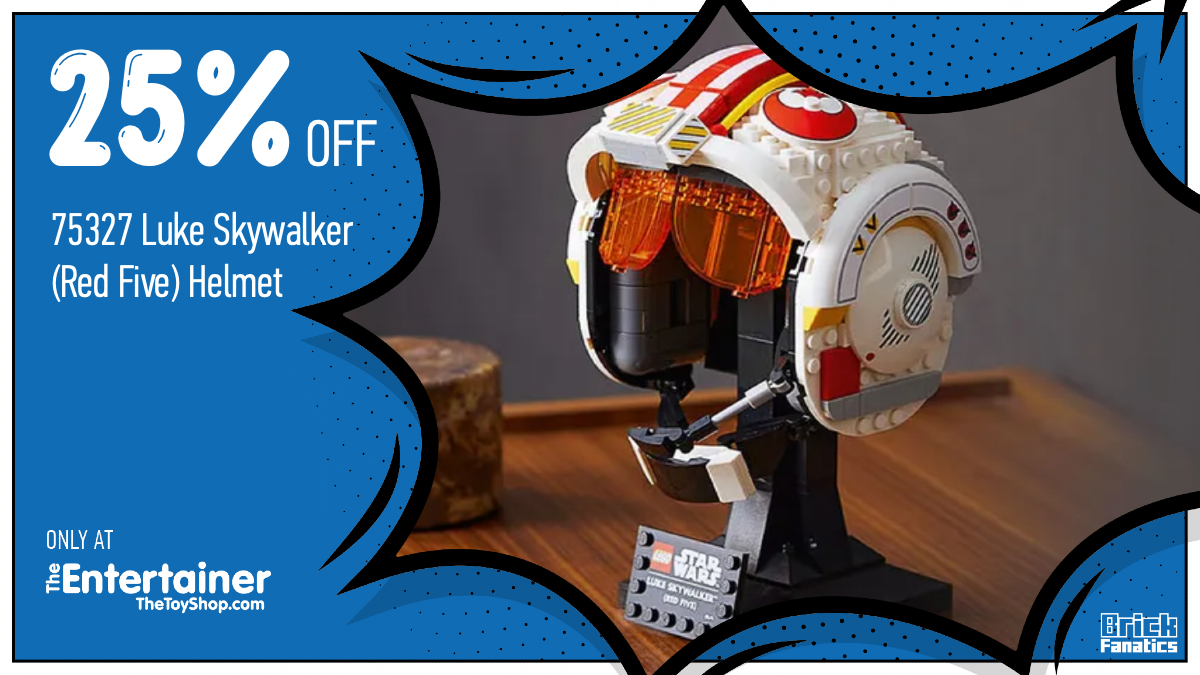 Take £15 off LEGO Star Wars 75327 Luke Skywalker (Red Five) Helmet