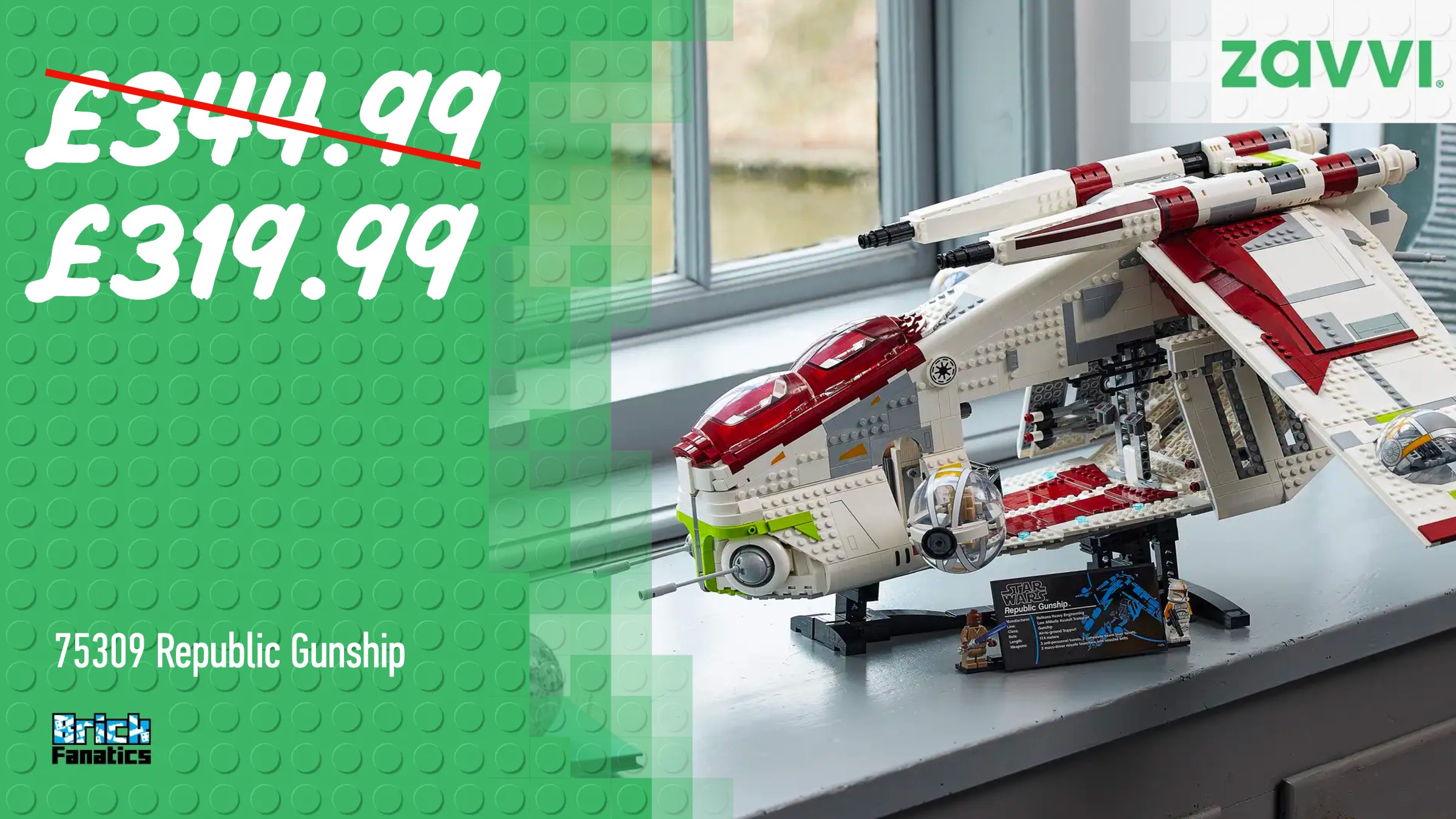 Huge discount code returns for retiring LEGO Star Wars Republic Gunship
