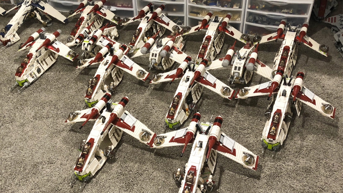 How many LEGO Star Wars Republic Gunships is too many Republic Gunships?
