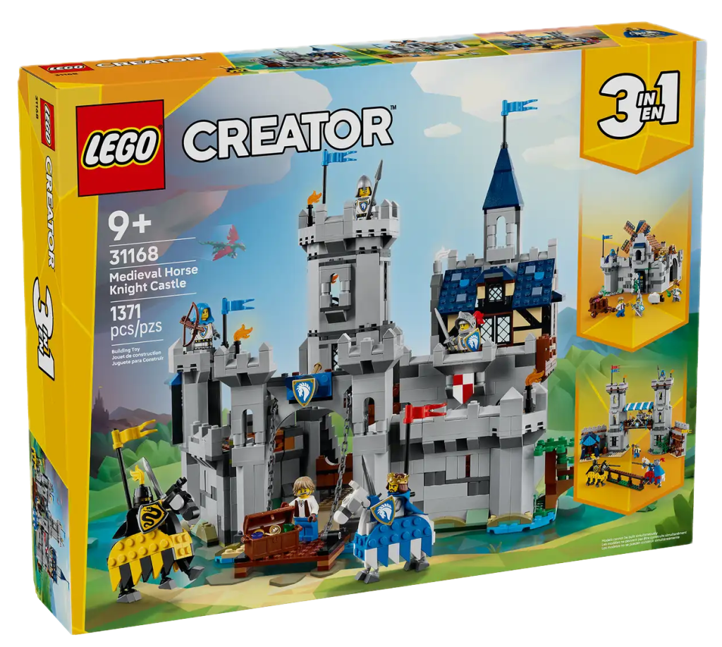 LEGO Creator 31168 Medieval Horse Knight Castle box 1024x917