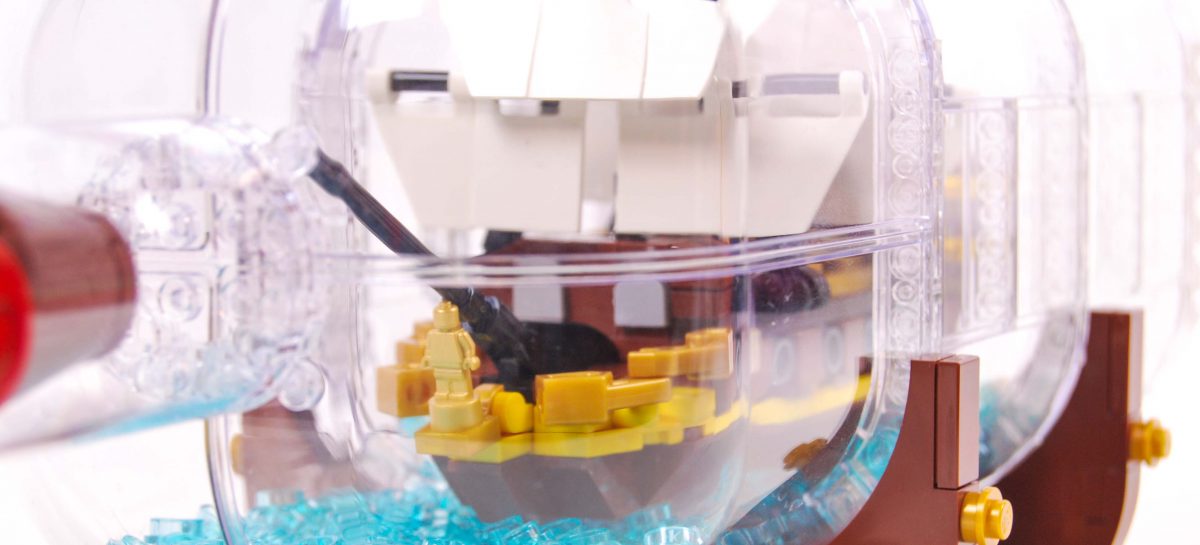 LEGO Ideas 21313 Ship in a Bottle – building a bigger boat