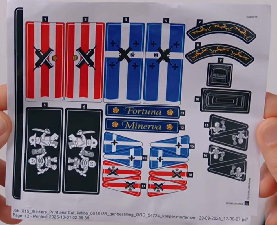 lego bricklink series 7 frigate stickers brick quest