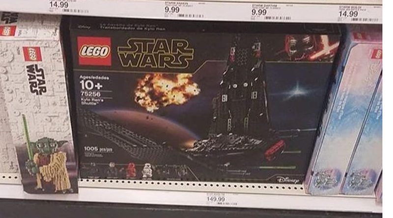 LEGO Star Wars: The Rise of Skywalker 75256 Kylo Ren's Shuttle turns up at retail