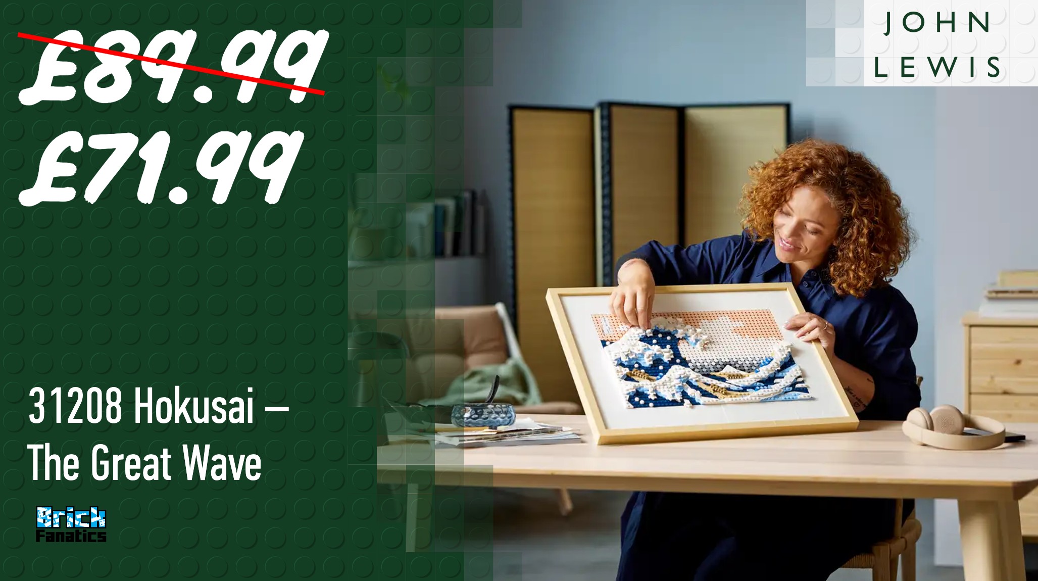 Flash sale: Price slashed on LEGO Art Hokusai set at John Lewis