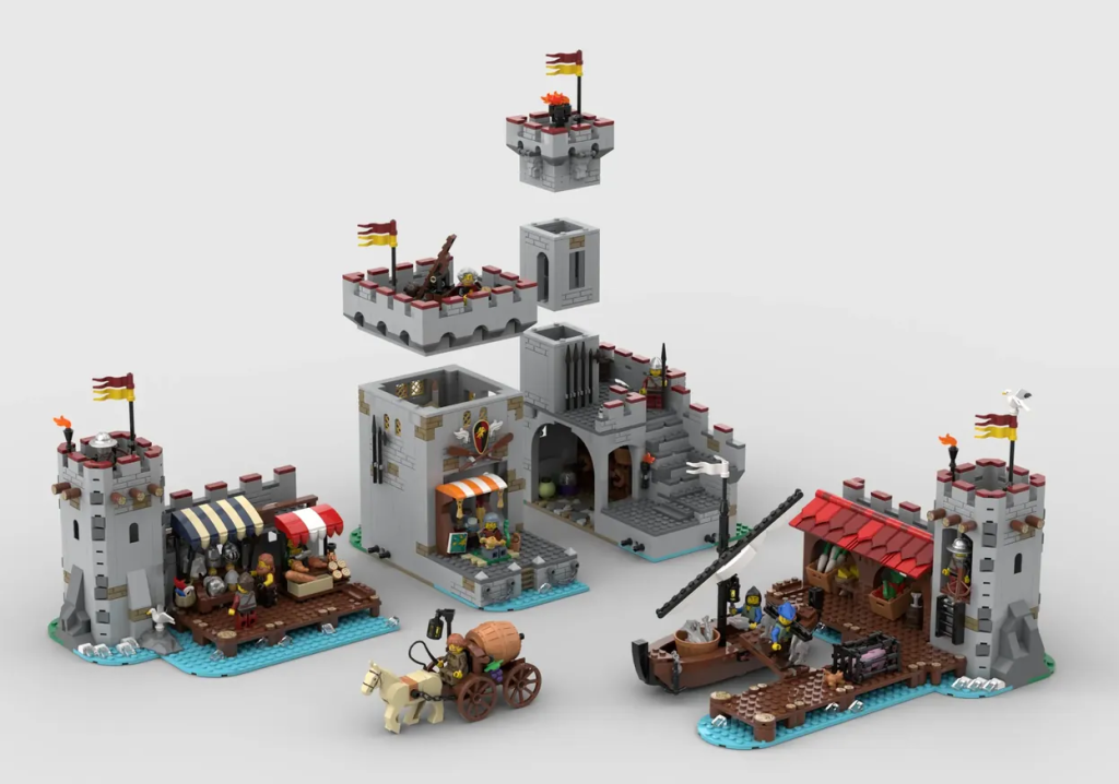 LEGO Ideas medieval seaside market 3 1024x718