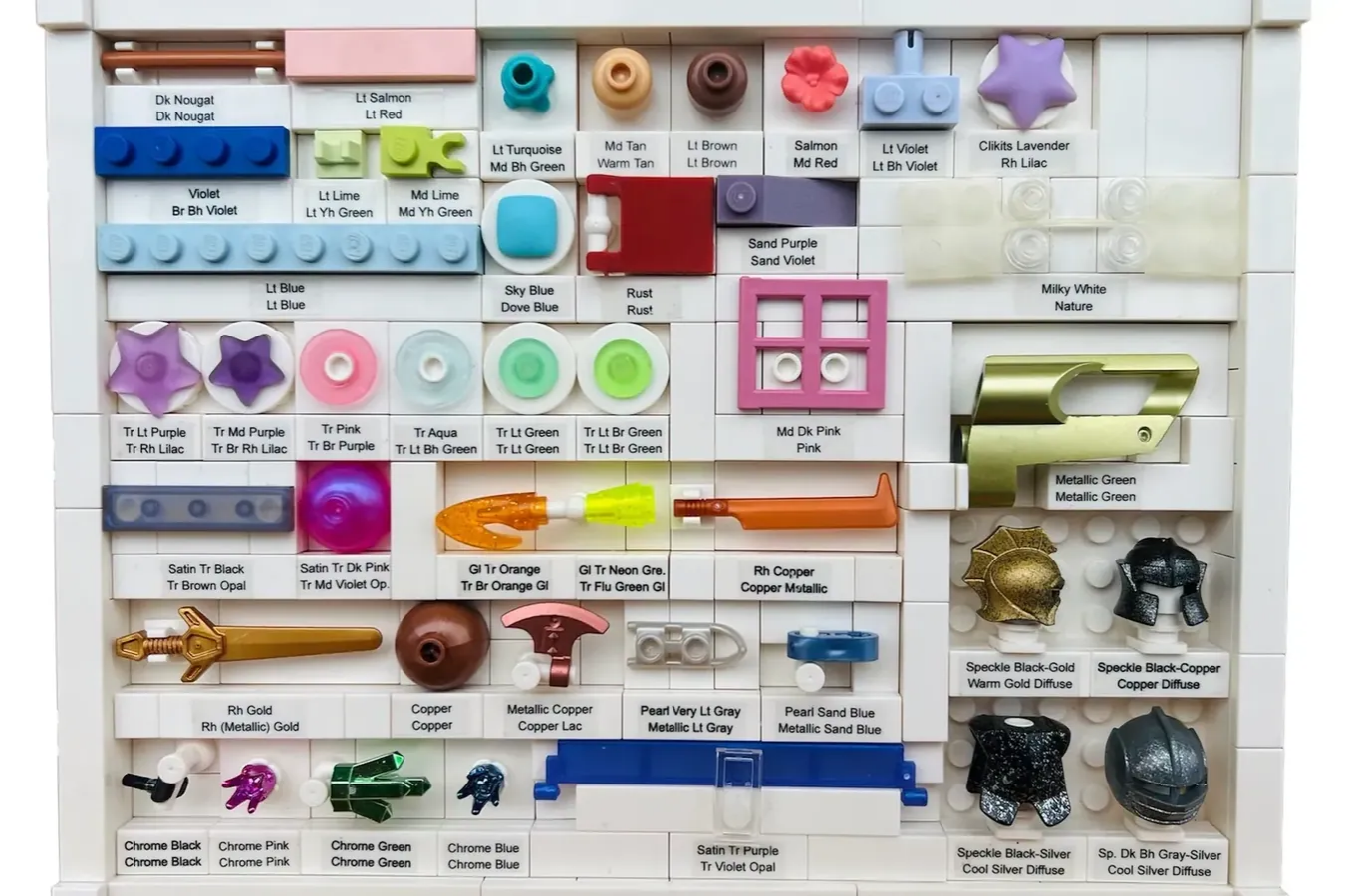 Bricklink Lego Color Table 3
