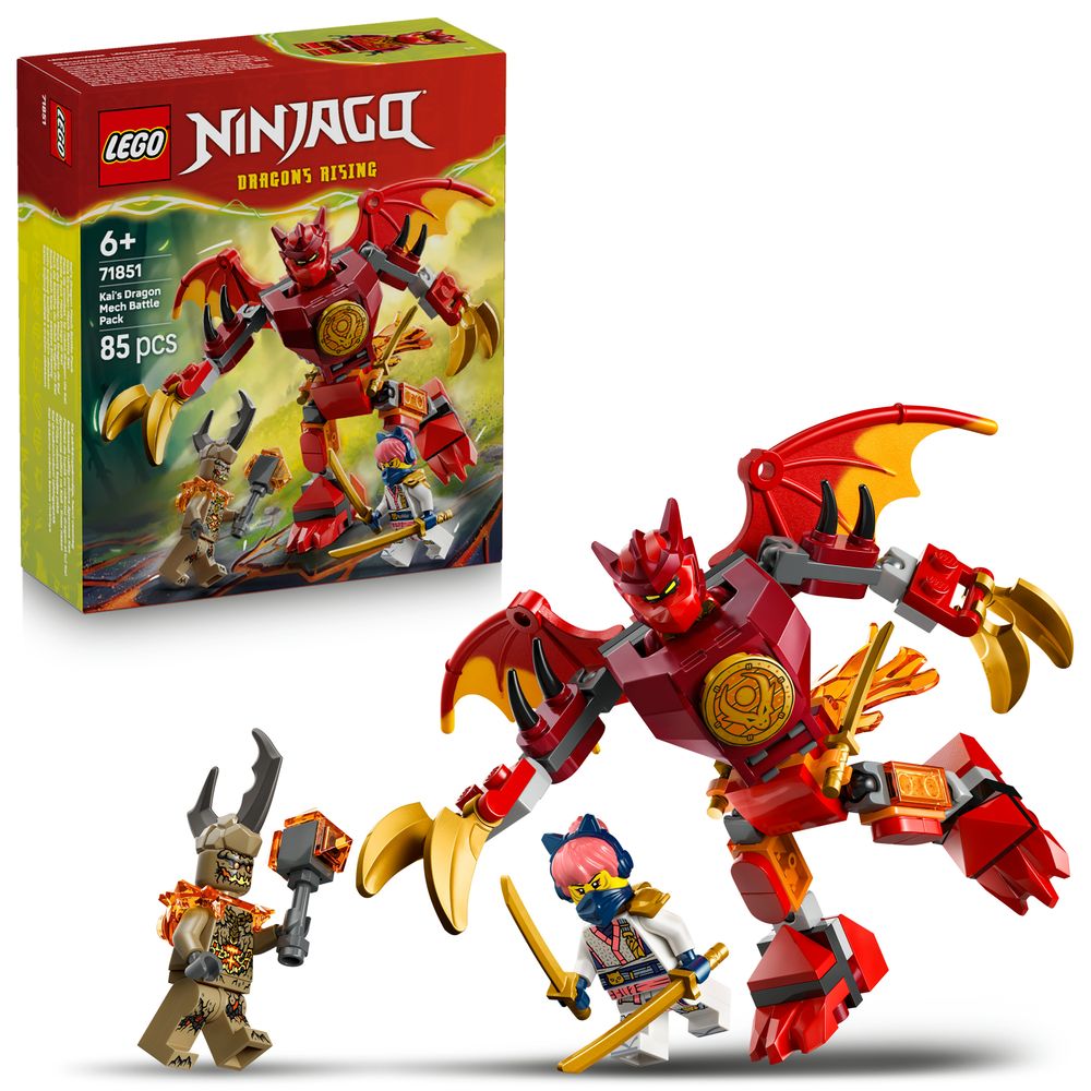 71851 LEGO Kais Drachen Mech Battle Set