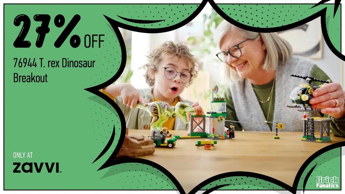 Prehistoric fun for under £35 with amazing deal on LEGO Jurassic World 76944 T. rex Dinosaur Breakout