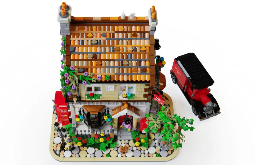 LEGO Ideas post office above