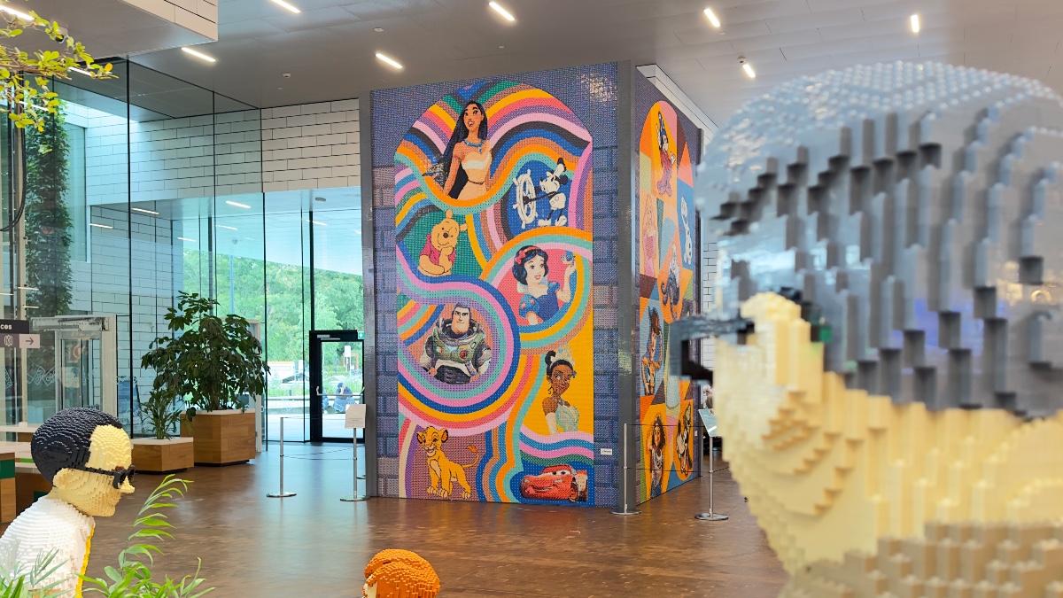 LEGO House celebrates Disney’s 100th anniversary with a (nearly) million-piece mural
