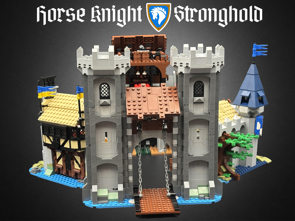 Rebrickable LEGO 31168 Horse Knight Stronghold alt build 2