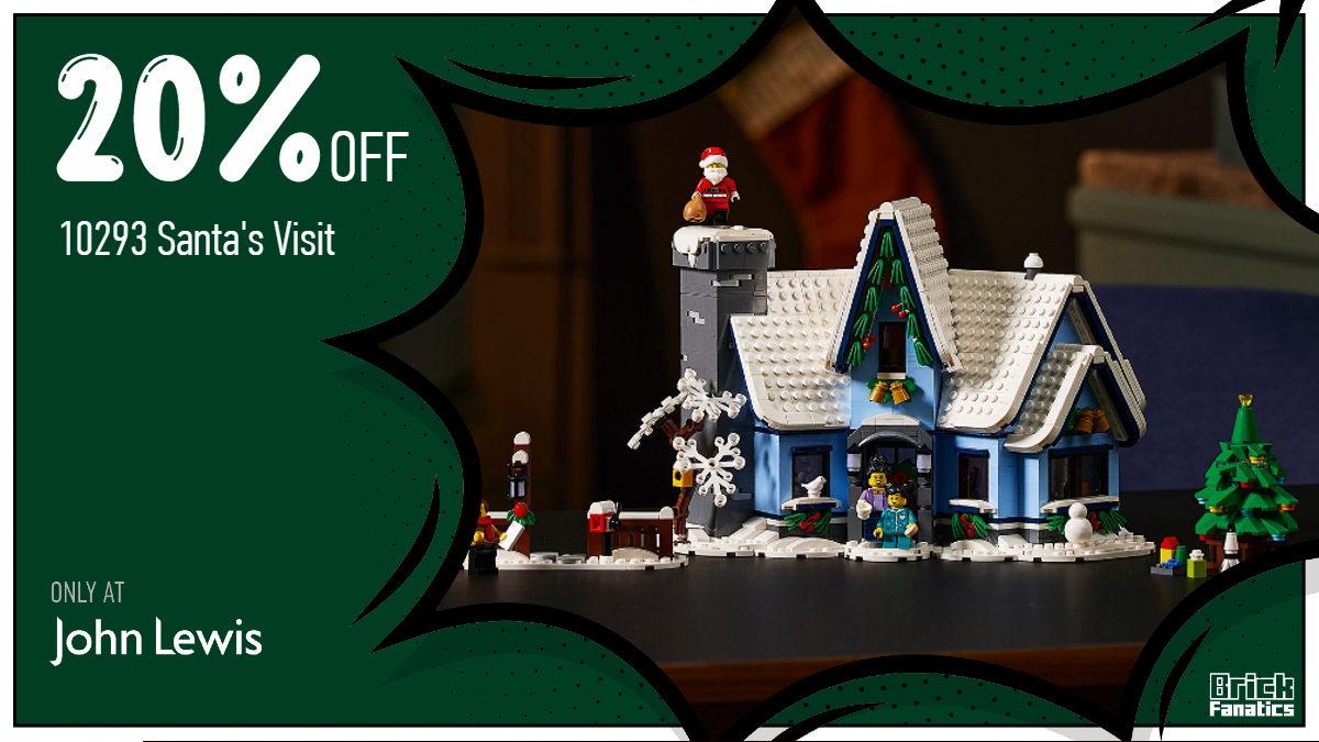 20% off soon retiring LEGO Icons 10293 Santa’s Visit at John Lewis