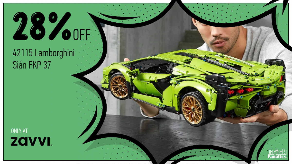 42115 Lamborghini Sián FKP 37 heavily discounted in Zavvi LEGO sale