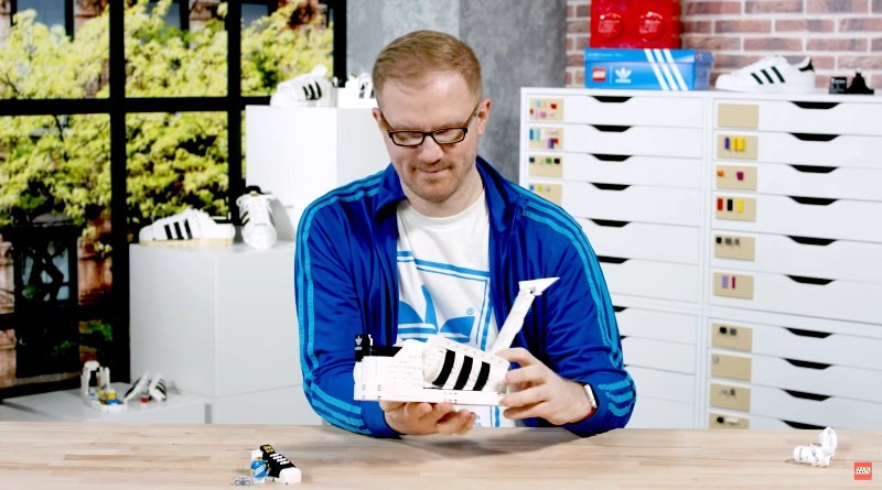 Dive into LEGO 10282 Adidas Originals Superstar in designer video