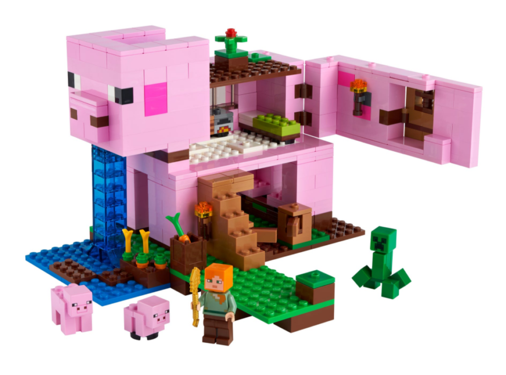 LEGO 21170 Pig House contents view
