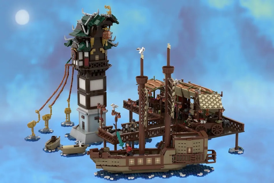 LEGO Ideas Genshin Impact Liyue Harbor Wharf 4