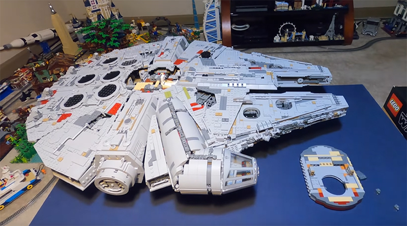 LEGO Star Wars 75192 Millennium Falcon built with the Force