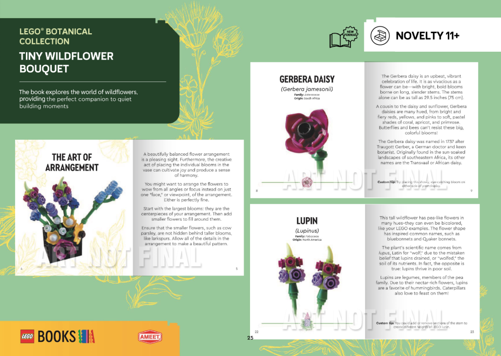 LEGO Botanical Collection Tiny Wildflower Bouquet pages 1024x729