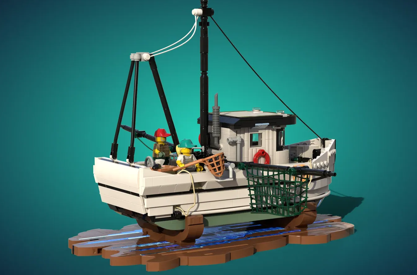 LEGO Ideas shrimp boat adwind 3