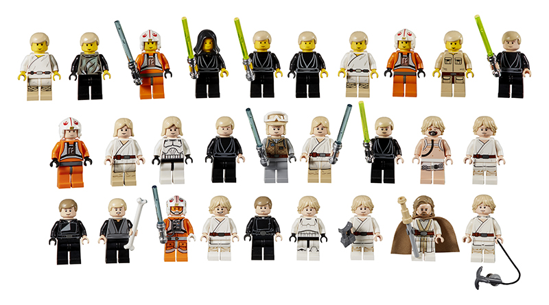 LEGO Star Wars minifigures over 20 years