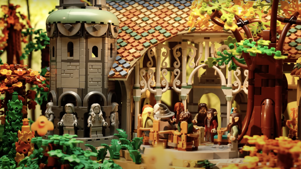 Warner Bros. LEGO 10316 Rivendell animated Fellowship Meeting 1024x575