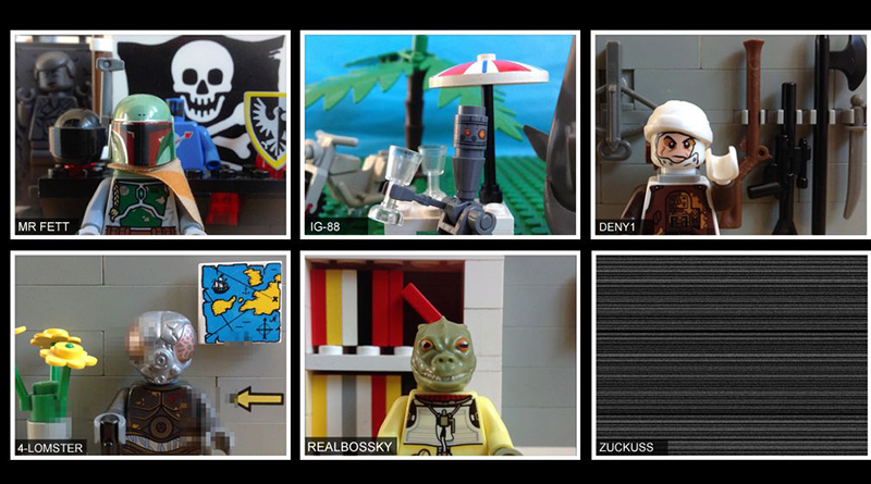 Brick Pic of the Day: Bounty Hunter Zoom meeting